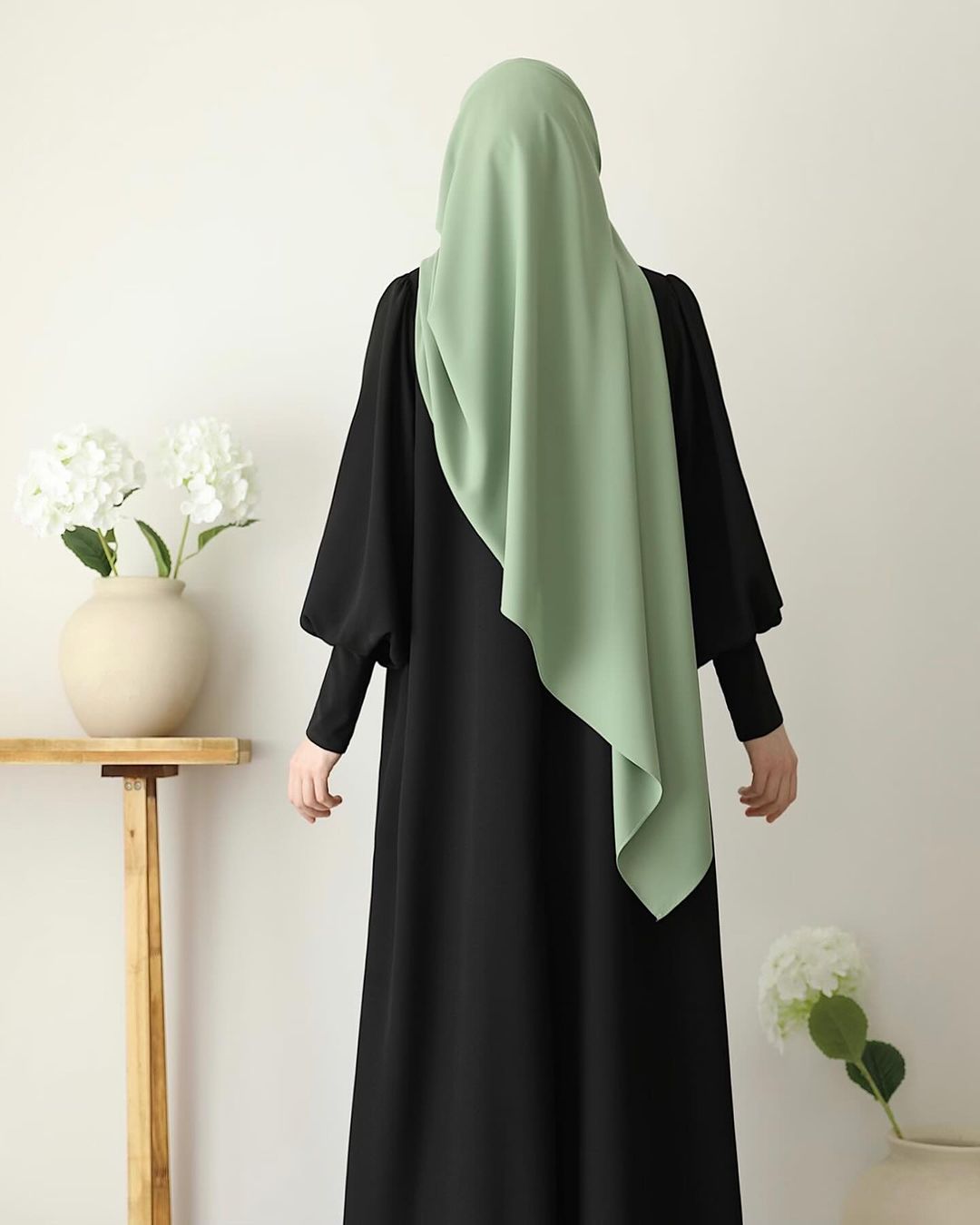 A-LINE CUFFED ABAYA SK-3