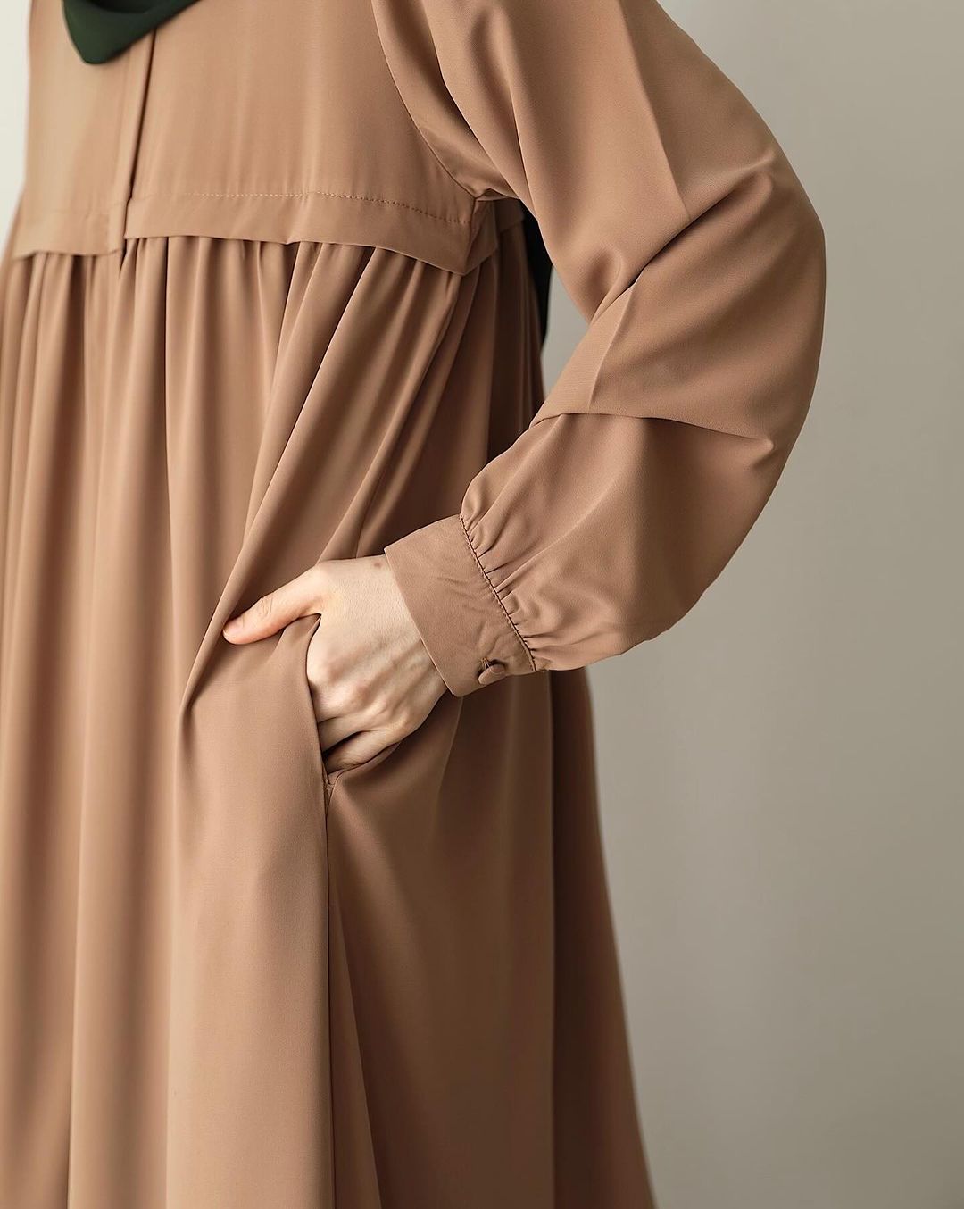 A-LINE FRILL WITH STRAP ABAYA SK-2